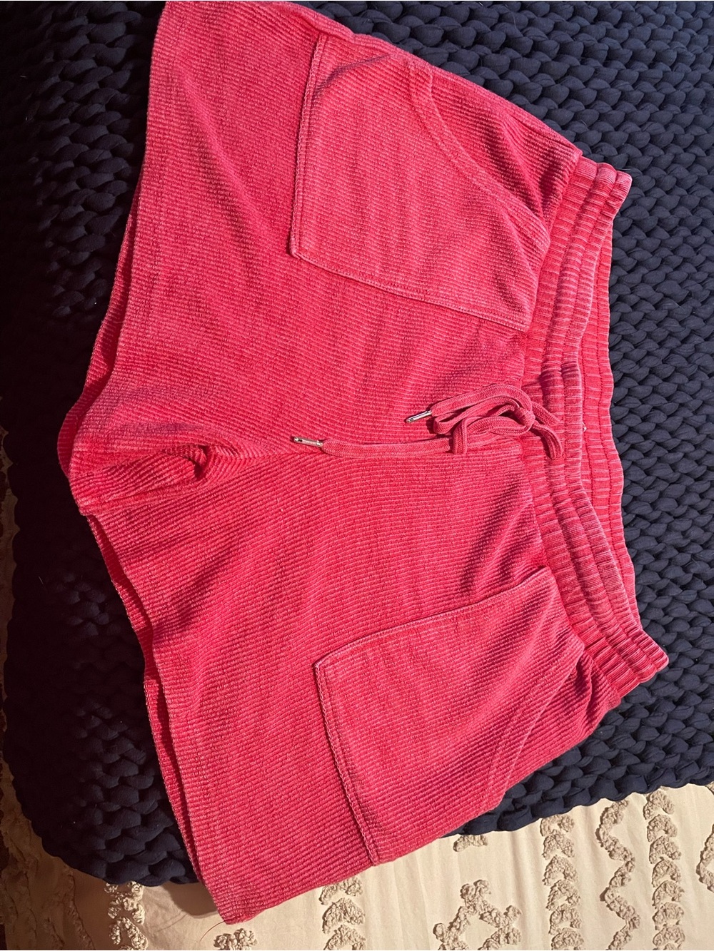 Maurices Red fleece Drawstring Shorts